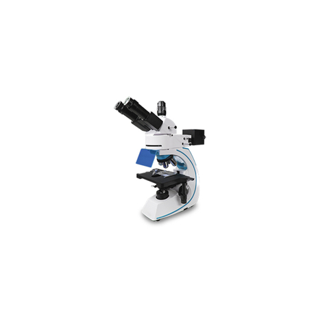 Microscope à fluorescence, trinoculaire