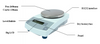 Balance analytique électronique 0,01 g / 0,1 g, série TN