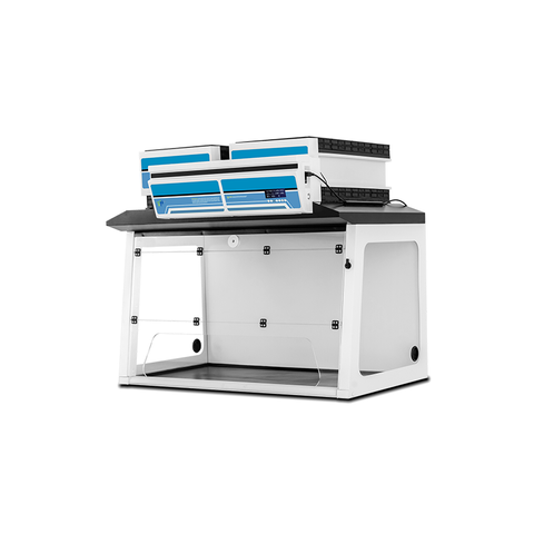 Cabinet de pesage de sécurité | ENSIGNATION DE CONTENU DE CONTENU DE POWDER CERTIFIÉE OEB5 avec Filtration HEPA / ULPA, surface de travail de surveillance et anti-vibration TVOC