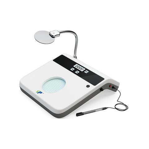Counter de colonie numérique avec éclairage LED réglable et options d'alimentation multi-puissance pour la microbiologie