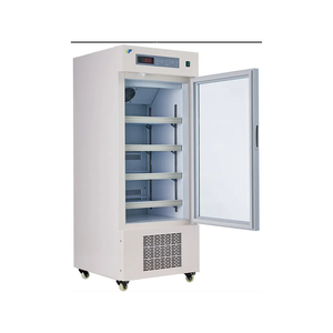 Grade médical 4 ° C Réfrigérateur de laboratoire avec affichage numérique, porte en verre et système d'alarme, refroidissement du ventilateur, compresseur SECOP, 130L - 1360L