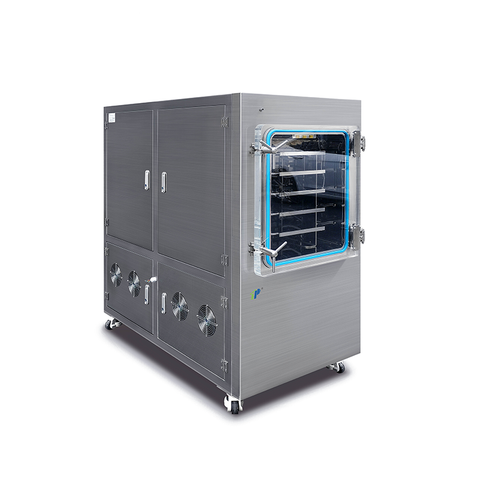 Séchoir de congélation pilote compact avec PLC et écran tactile | 0,54–1,15㎡ zone d'étagère | Lyophiliseur conforme aux GMP pour pharmacie et R&D