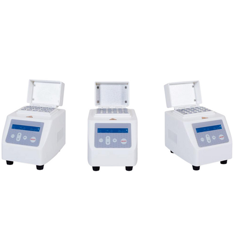 Mini incubateur de bain sec avec affichage LCD, contrôle de la température numérique, refroidissement et couvercle chaud en option - bloc de chauffage de laboratoire portable pour échantillons biologiques