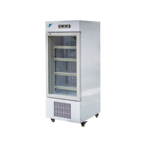 Réfrigérateur de laboratoire 8–20 ° C avec affichage numérique de température et d'humidité, d'éclairage LED, de système d'alarme et d'interface de données USB | Stockage médical et pharmaceutique vertical, capacités multiples 160L-1
