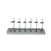 Série Multi-tête magnétique magnétique Série PH-6, agitateur à température constante de 6-tête avec contrôle de vitesse sans étape, puissance de chauffage 6 × 200W, capacité de 100 à 1000 ml