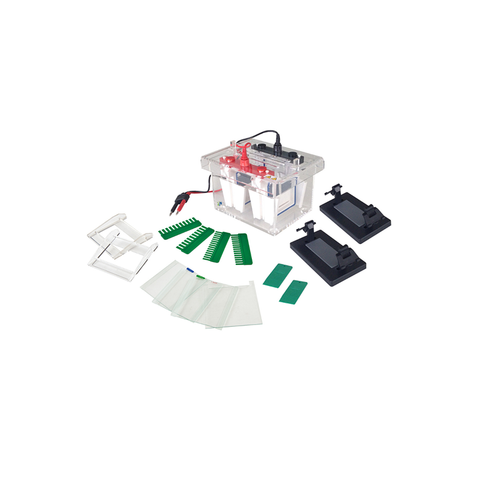 Système d'électrophorèse sur gel vertical TP-SCZ4 + pour 1 à 4 gels, plaques de verre 100 × 100 mm, moulage rapide et fonctionnement en gel