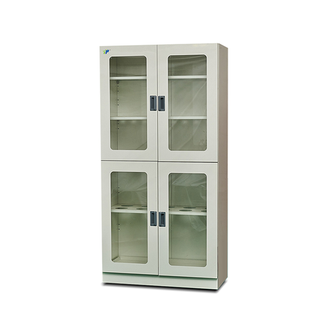 TS-1800GC All Steel Glassware Cabinet | Armoire de rangement de laboratoire avec verre trempé et étagères réglables