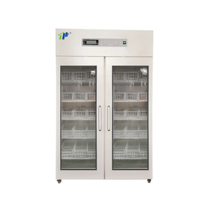 Réfrigérateur de laboratoire 2–8 ° C avec affichage de température et d'humidité numérique, système multi-alarme, éclairage LED et interface de données USB - armoire de stockage à froid vertical 288L - 1008L