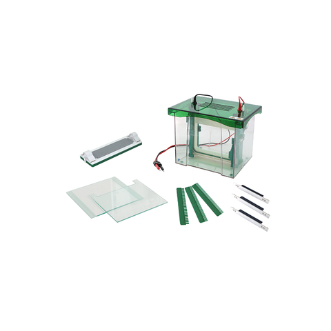 Système d'électrophorèse de gel vertical TP-CZ-BL pour l'analyse des protéines et de l'ADN avec un support de gel préfabriqué et une capacité tampon élevée