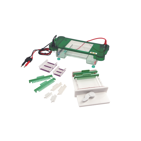 Système d'électrophorèse de gel horizontal TP-SPFT avec plateau fluorescent UV-visible, 3 à 26 puits, volume de tampon de 600 ml