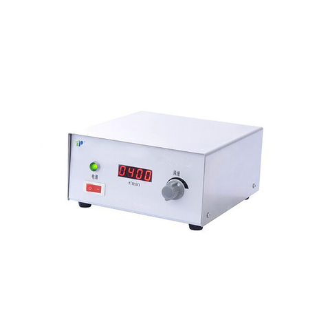 Agitateur magnétique à moteur à courant continu, plaque en acier inoxydable, capacité de 2 à 20 L, 0–1500 / 2000 tr / min, chauffage et écran de vitesse en option