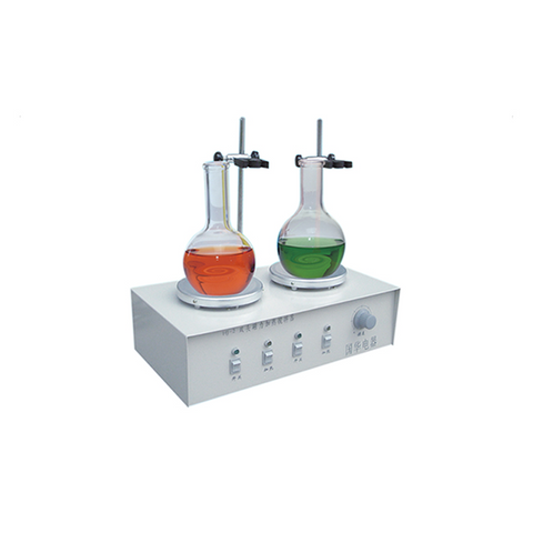 Agitateur de chauffage magnétique à double tête 2 × 200W avec vitesse et contrôle de température réglables