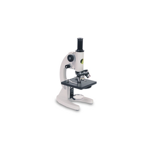 Microscope de laboratoire monoculaire de série TP avec objectifs achromatiques et étape métallique réglable