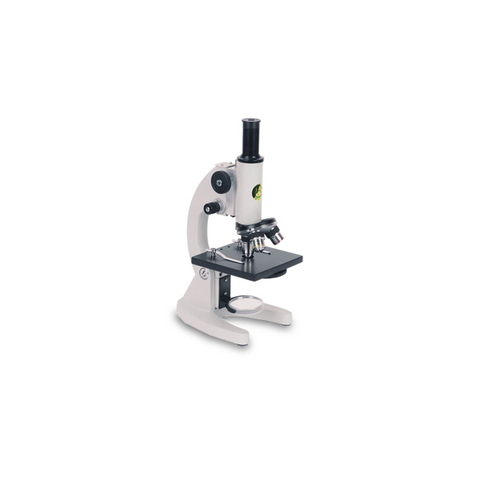 Microscope de laboratoire monoculaire de série TP avec objectifs achromatiques et étape métallique réglable